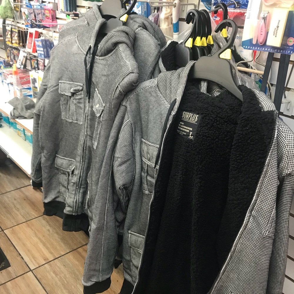 Men jackets with hat